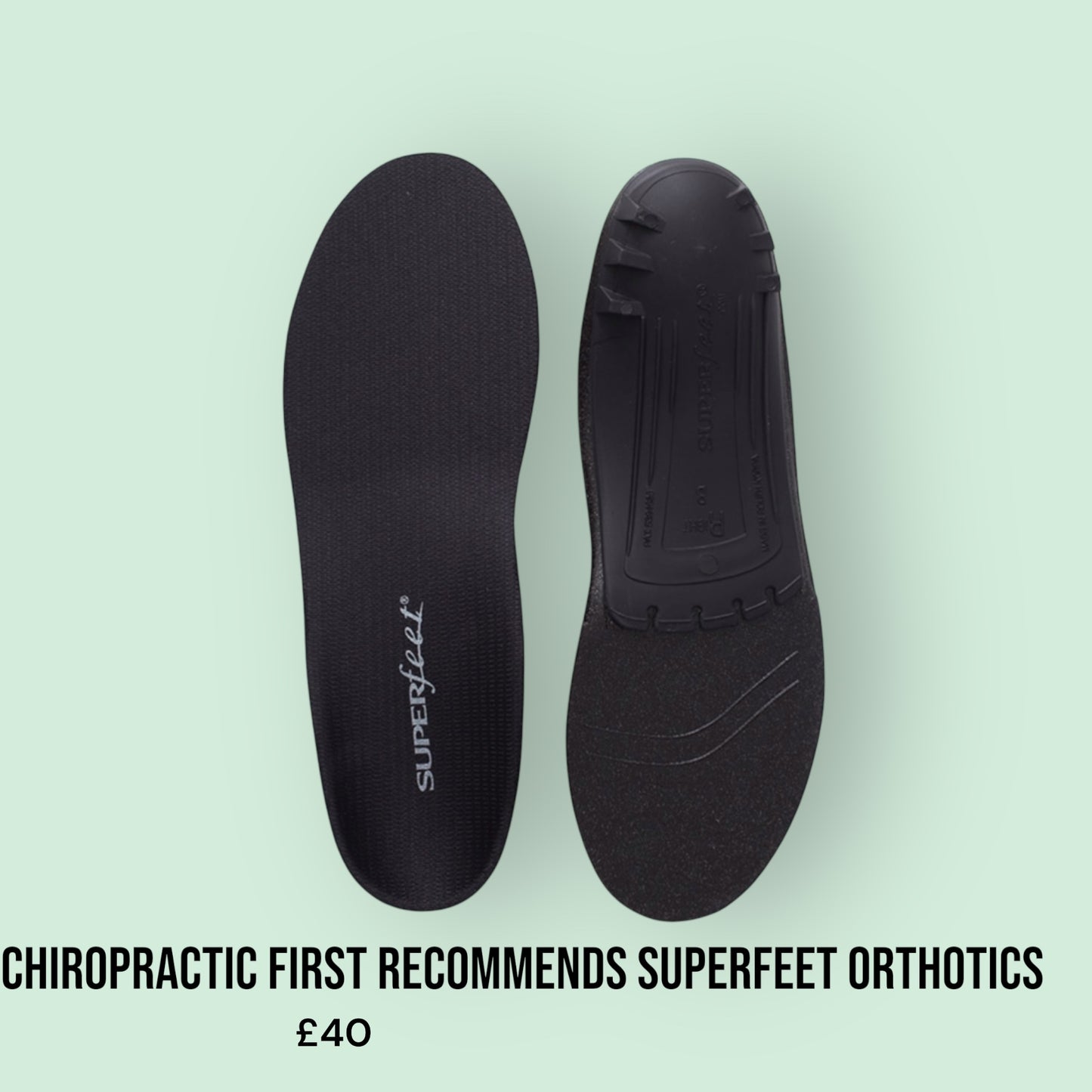 Black Superfeet Orthotics